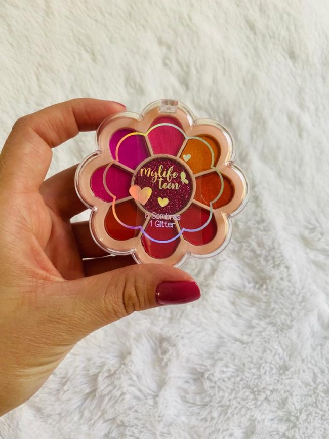 Paleta De Sombras E Glitter Infantil Flor - Mylife Teen - Image 2