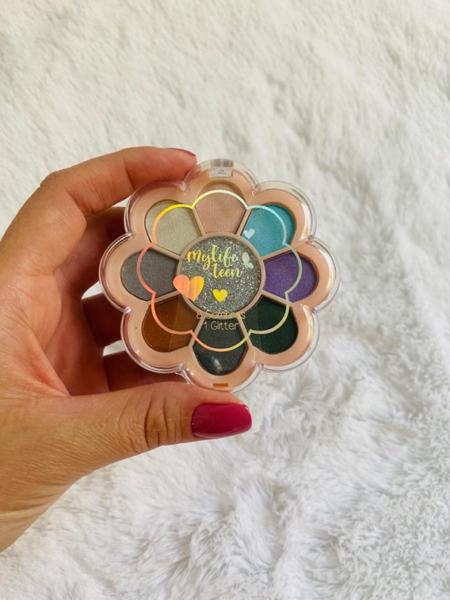 Paleta De Sombras E Glitter Infantil Flor - Mylife Teen - Image 3