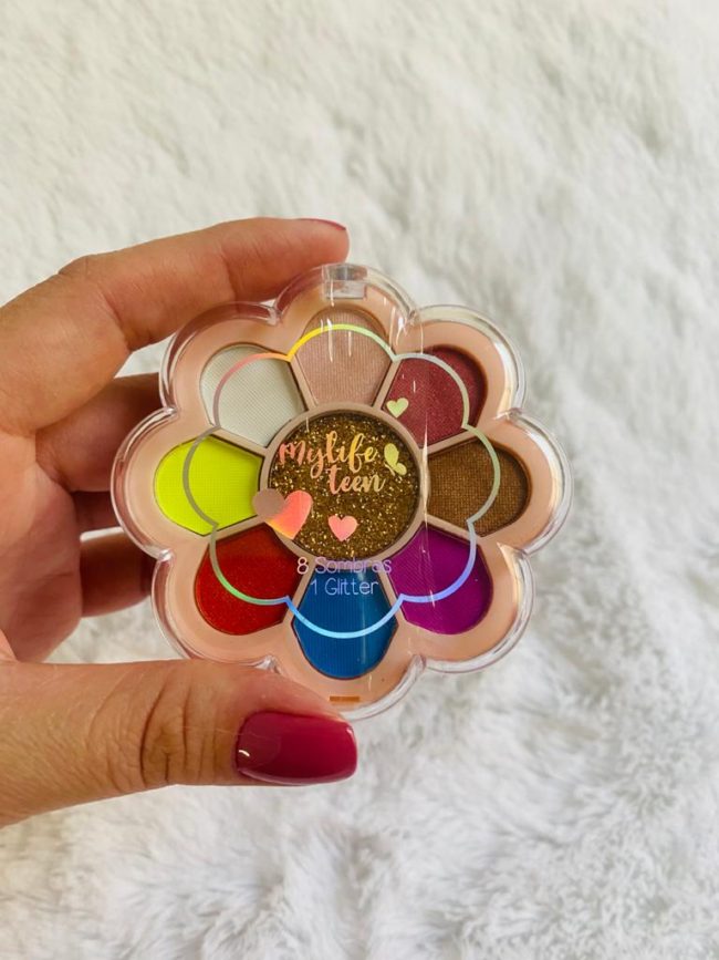 Paleta De Sombras E Glitter Infantil Flor - Mylife Teen - Image 4