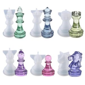 Kit Moldes De Silicone 6 Peças de Xadrez - DmaltaStore