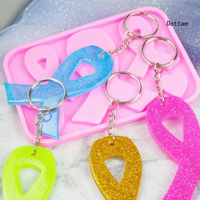 Molde de Silicone Trio Laço Outubro Rosa - DmaltaStore