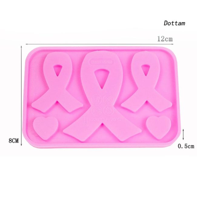 Molde de Silicone Trio Laço Outubro Rosa - DmaltaStore - Imagem 2