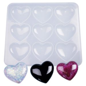 Molde De Silicone 9 Corações - DmaltaStore
