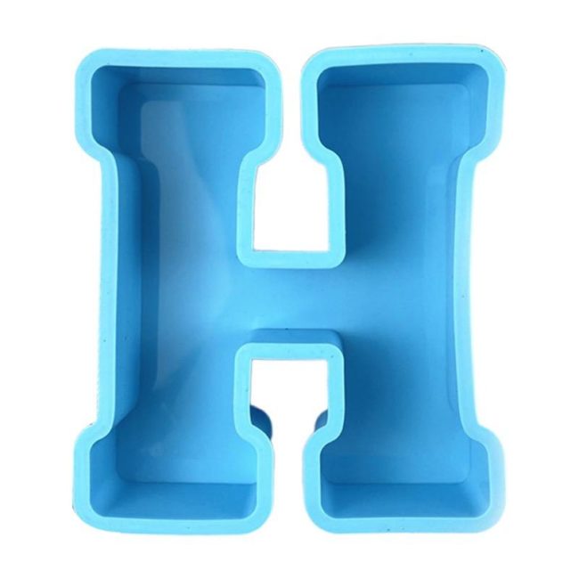 Molde De Silicone Letra H de 15cm - DmaltaStore