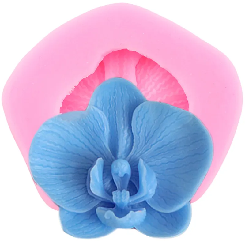 Molde De Silicone Flor Orquídea 3D - DmaltaStore