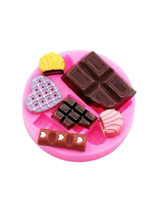 Molde De Silicone Mini Chocolate Mordido - DmaltaStore