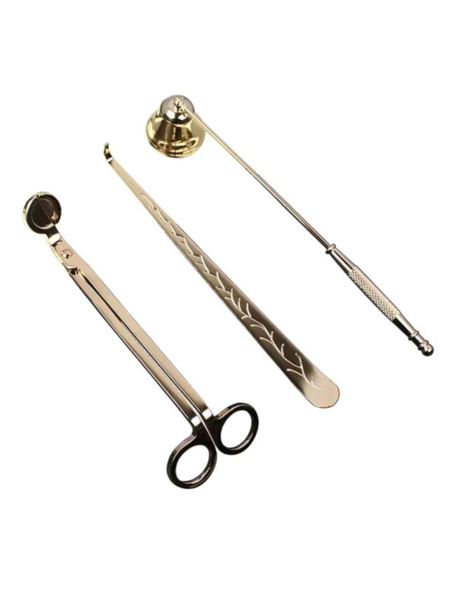 Kit Tesoura Abafador e Pinça Dourado - DmaltaStore