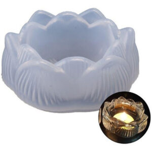 Molde De Silicone Castiçal Flor de Lotus - DmaltaStore