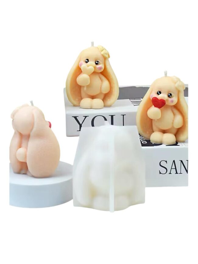 Molde De Silicone Coelhinha 3D - DmaltaStore