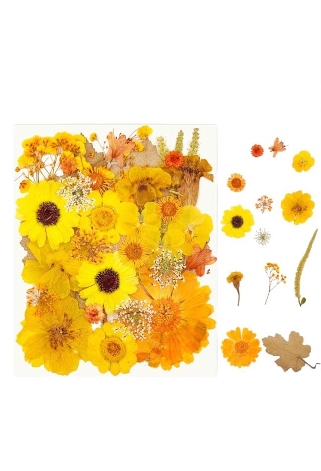Flor Natural Desidratada Amarelo 31 - DMaltaStore