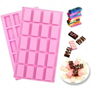 Molde De Silicone Barra de Chocolate 29x16cm - DmaltaStore