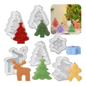 Kit 6 Moldes De Silicone de Natal - DmaltaStore